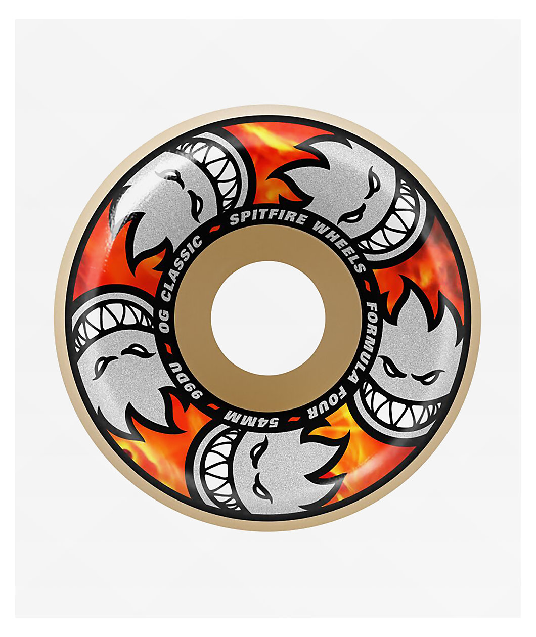 Spitfire OG Classic Formula Four 54mm 99a White Skateboard Wheels