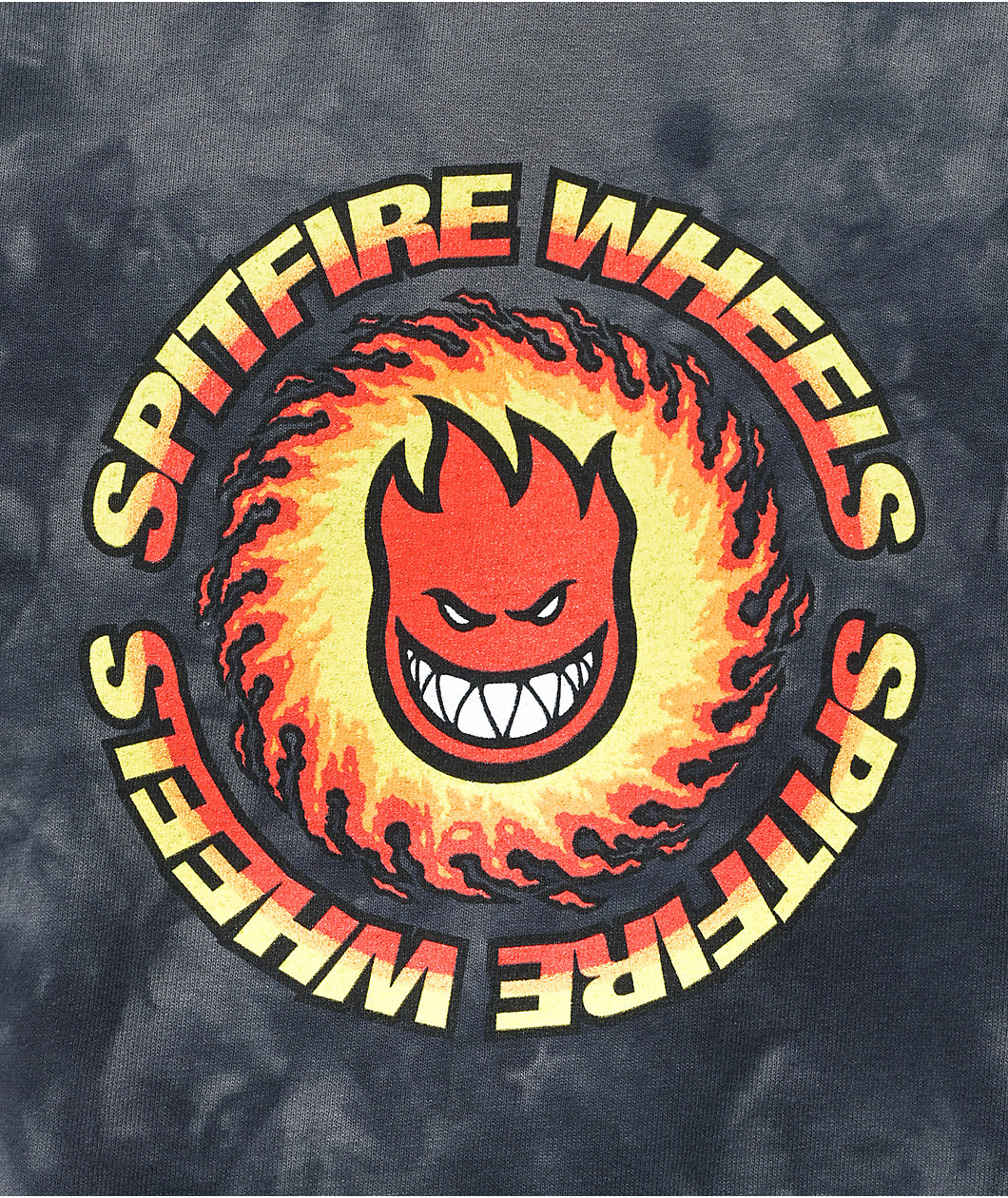 Spitfire OG Fireball Black Tie Dye T-Shirt