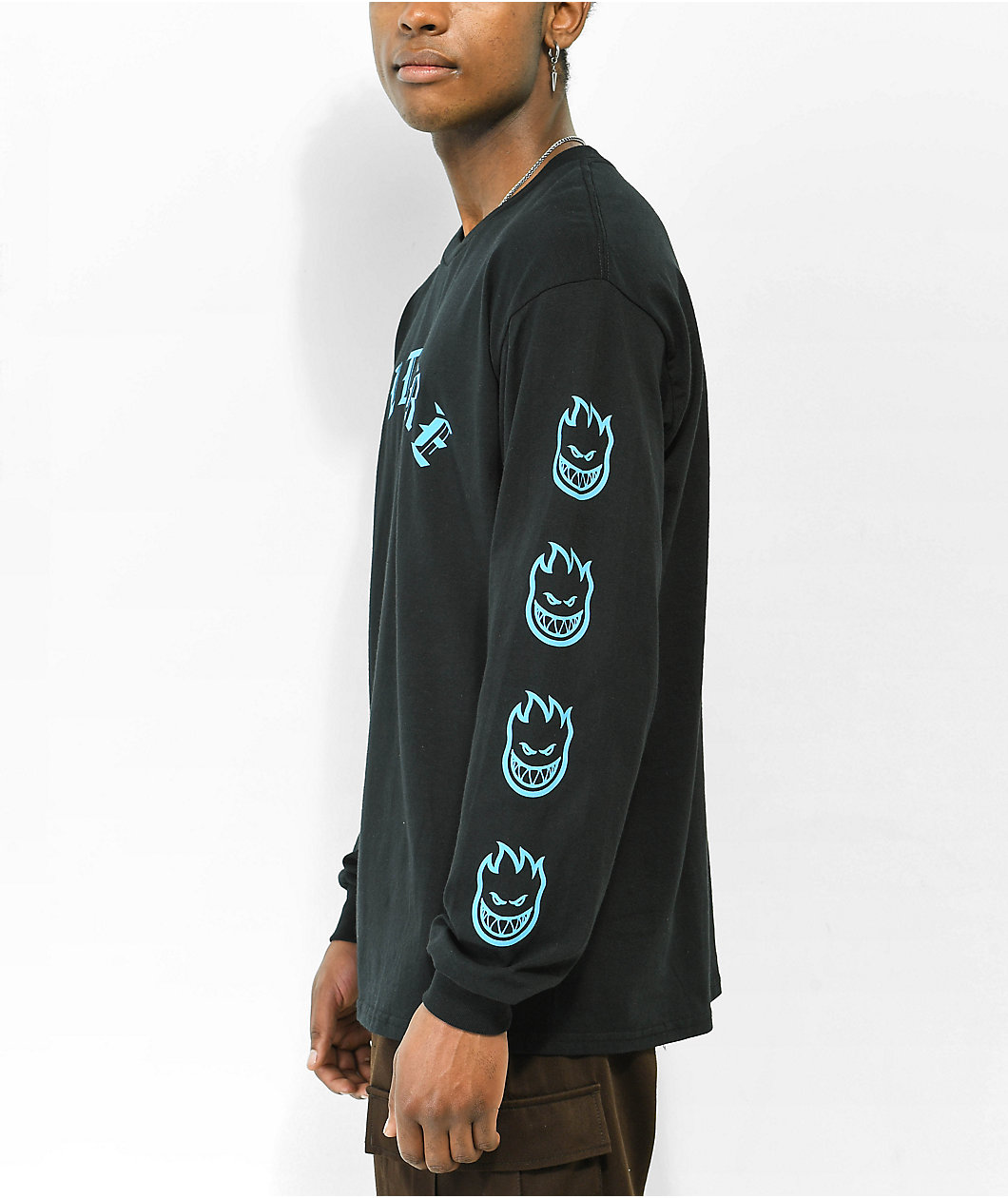 Spitfire Old E Bighead Black Long Sleeve T-Shirt
