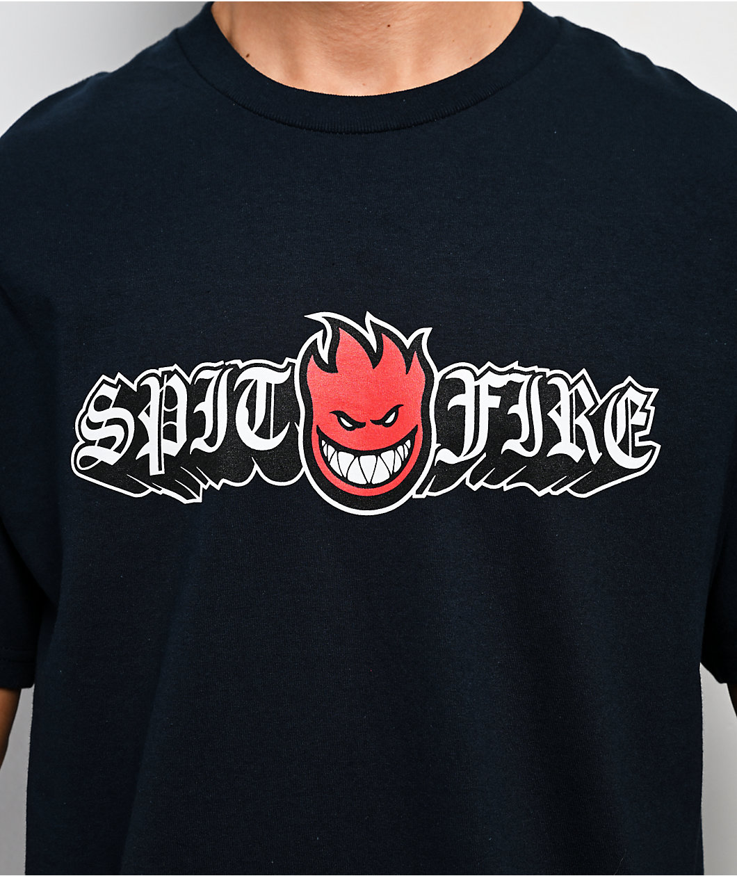 Spitfire Old E Drop Big Head Navy T-Shirt