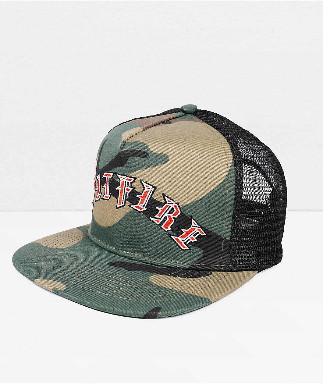 Spitfire Old English Arch Camo Trucker Hat