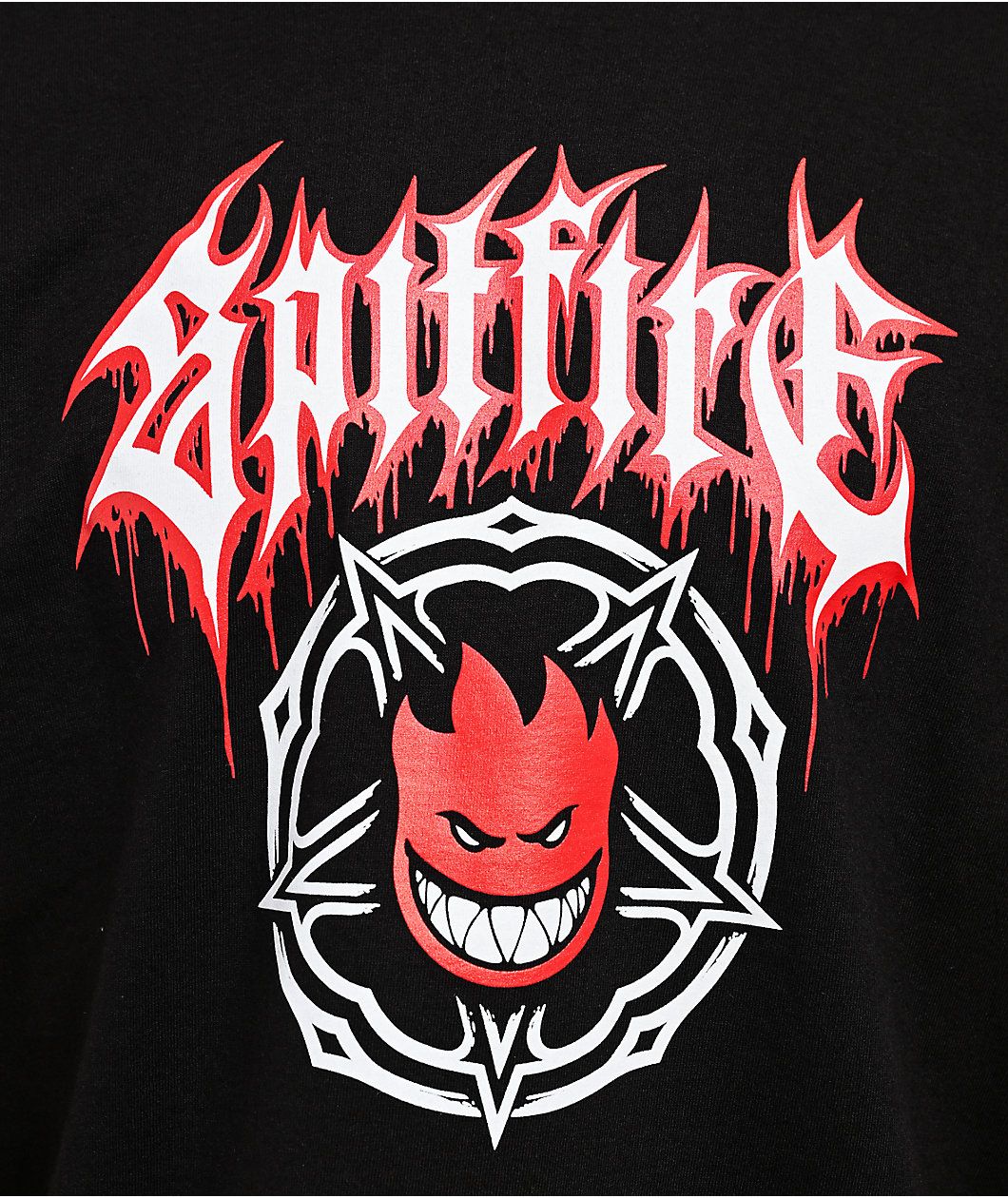 Spitfire Pentagram Drip Black T-Shirt