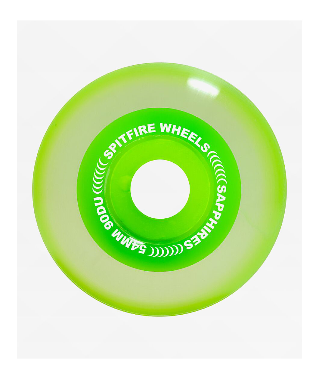 Spitfire Sapphires Formula Four 54mm 90a Neon Green Radial Skateboard Wheels