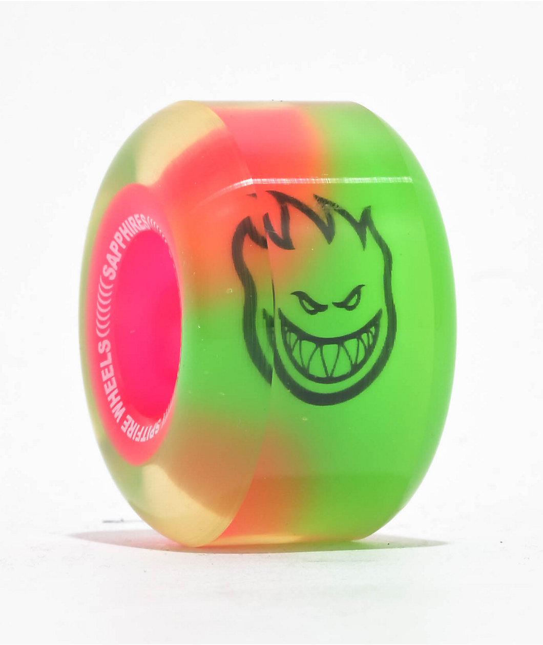 Spitfire Sapphires Formula Four 54mm 90a Neon Pink & Green Radial Skateboard Wheels