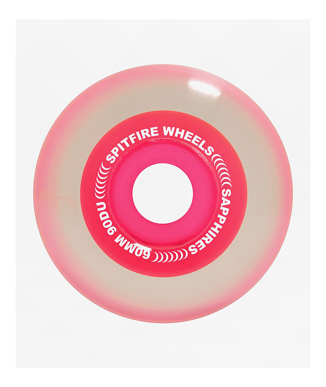 Spitfire Sapphires Formula Four 60mm 90a Neon Pink Radial Skateboard Wheels