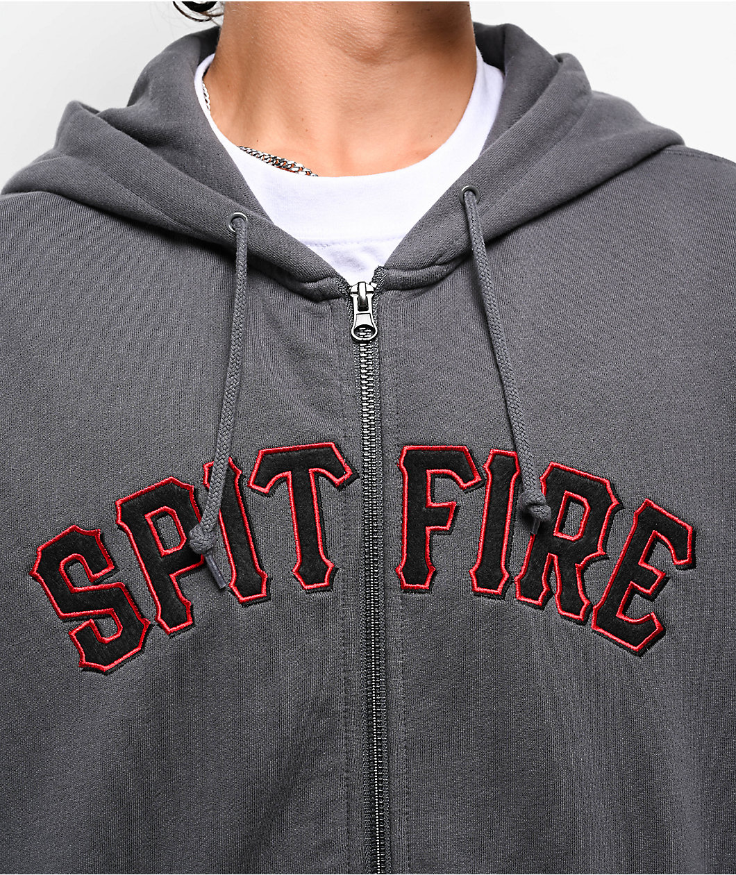 Spitfire Spitball Grey Zip Hoodie