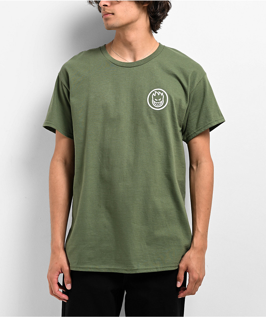 Spitfire Swirled Classic Green T-Shirt