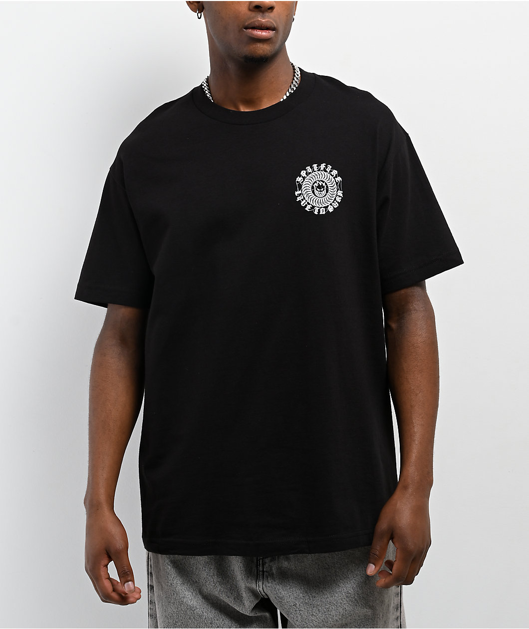 Spitfire Webbed Black T-Shirt