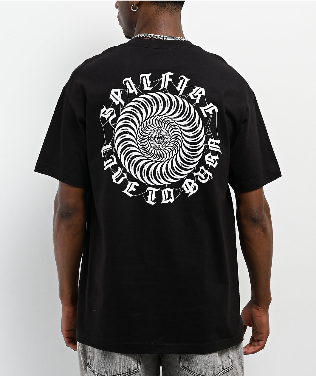 Spitfire Webbed Black T-Shirt