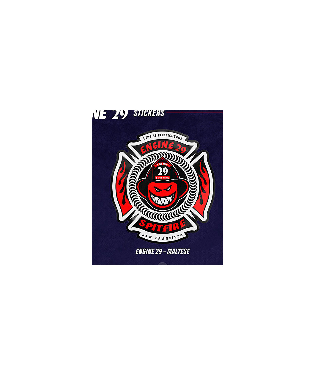 Spitfire x Engine 29 Maltese Sticker