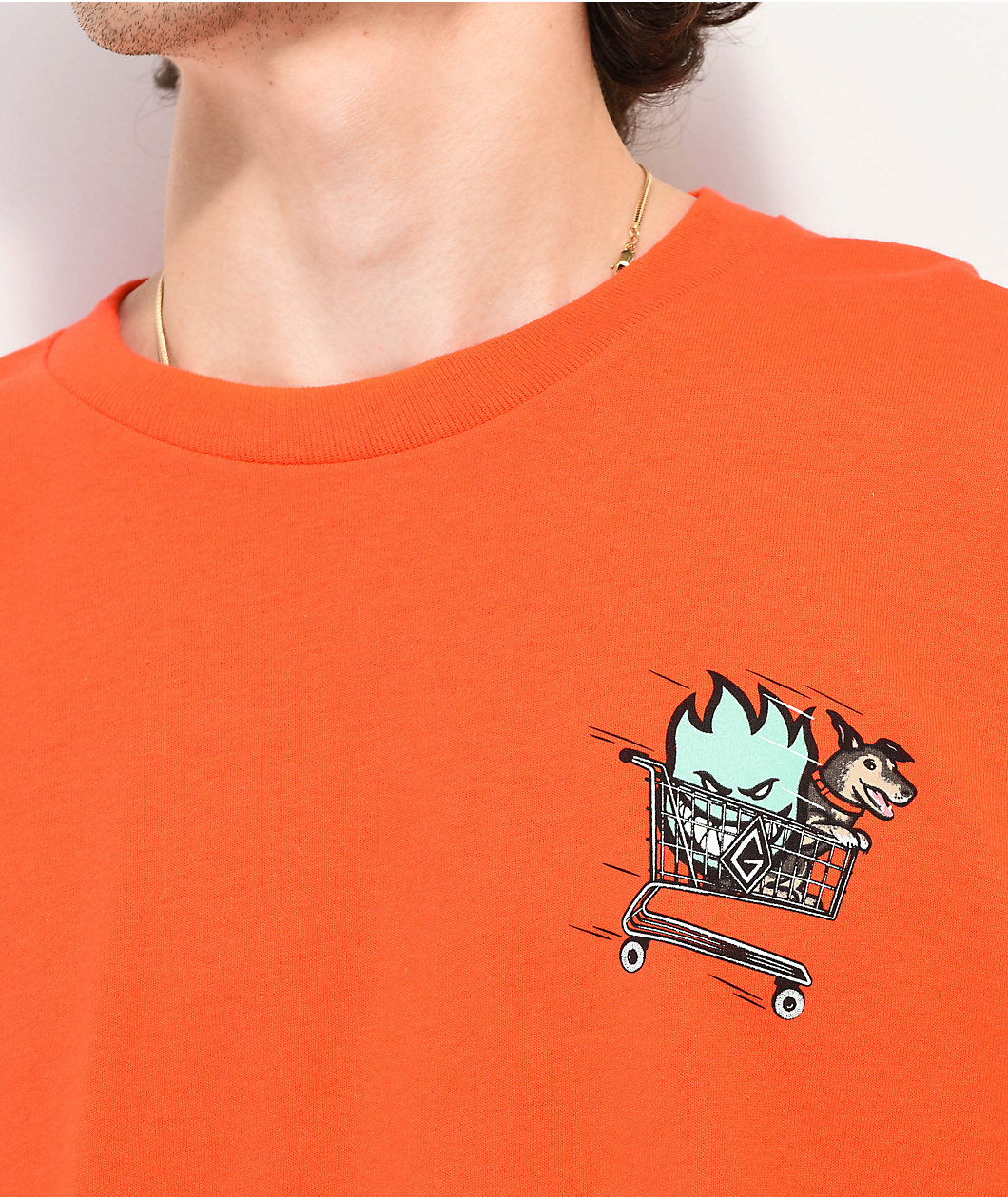 Spitfire x Gnarhunters Cart Orange Long Sleeve T-Shirt