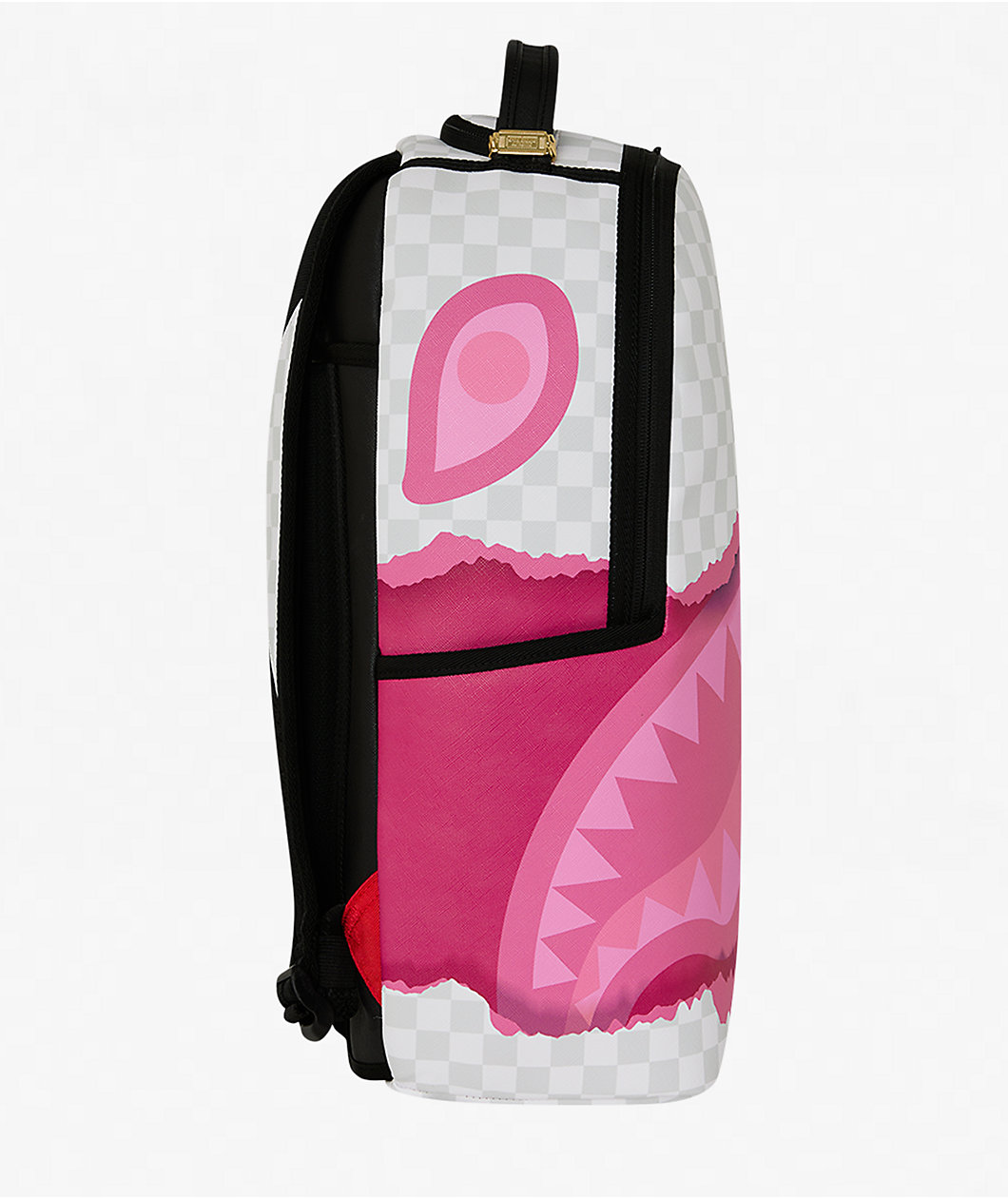 Sprayground 3D Check White & Pink Backpack