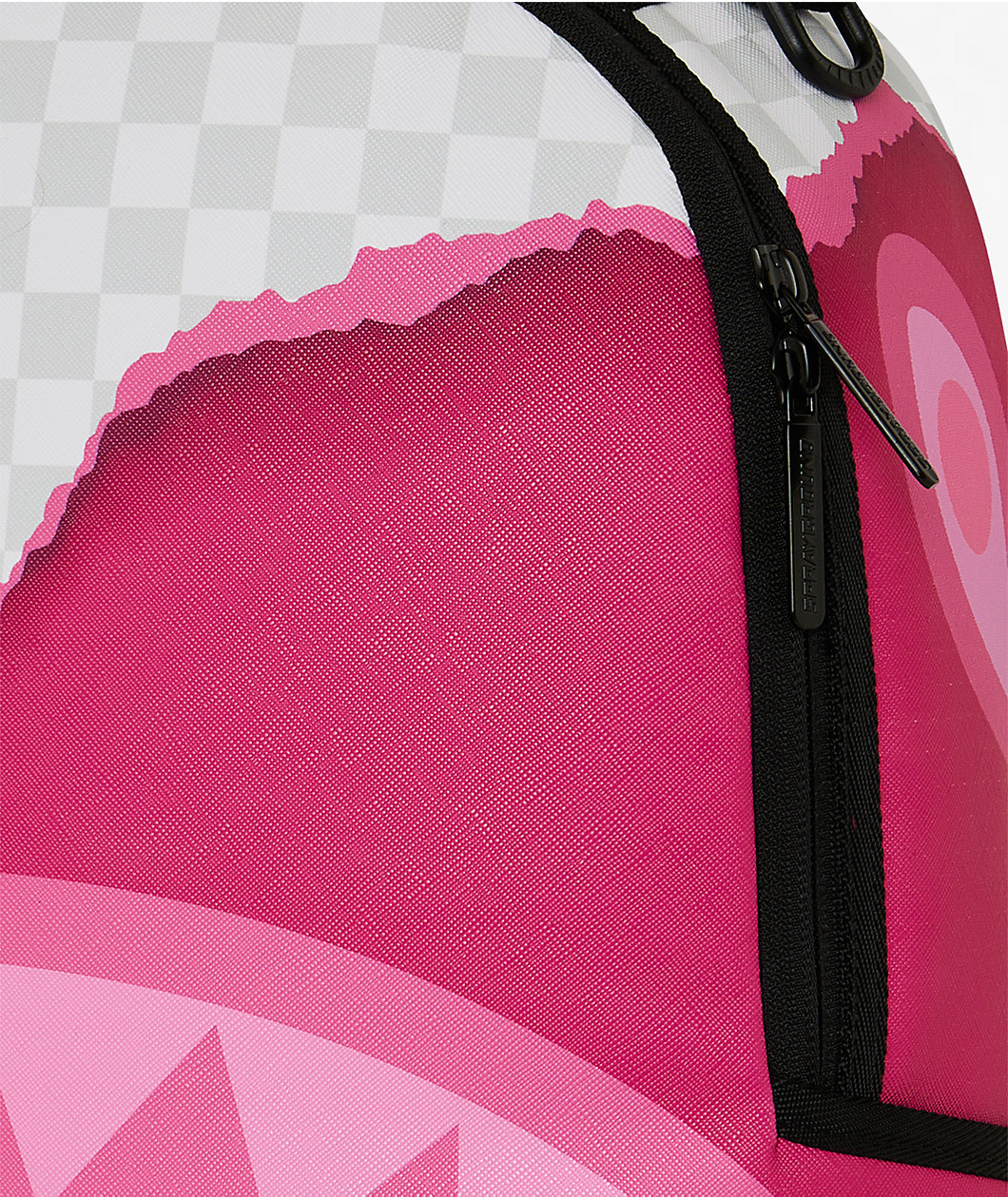 Sprayground 3D Check White & Pink Backpack