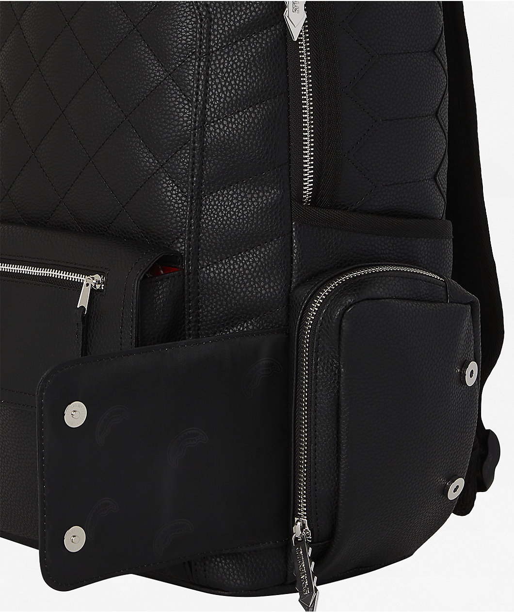 Sprayground Biker Quilt Black Backpack