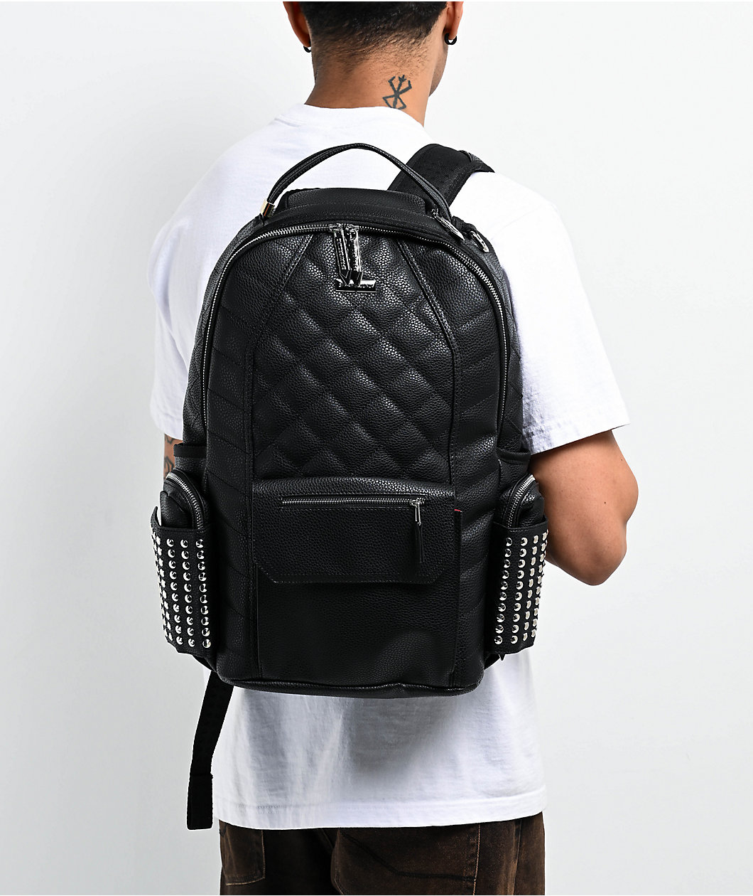 Sprayground Biker Quilt Black Backpack