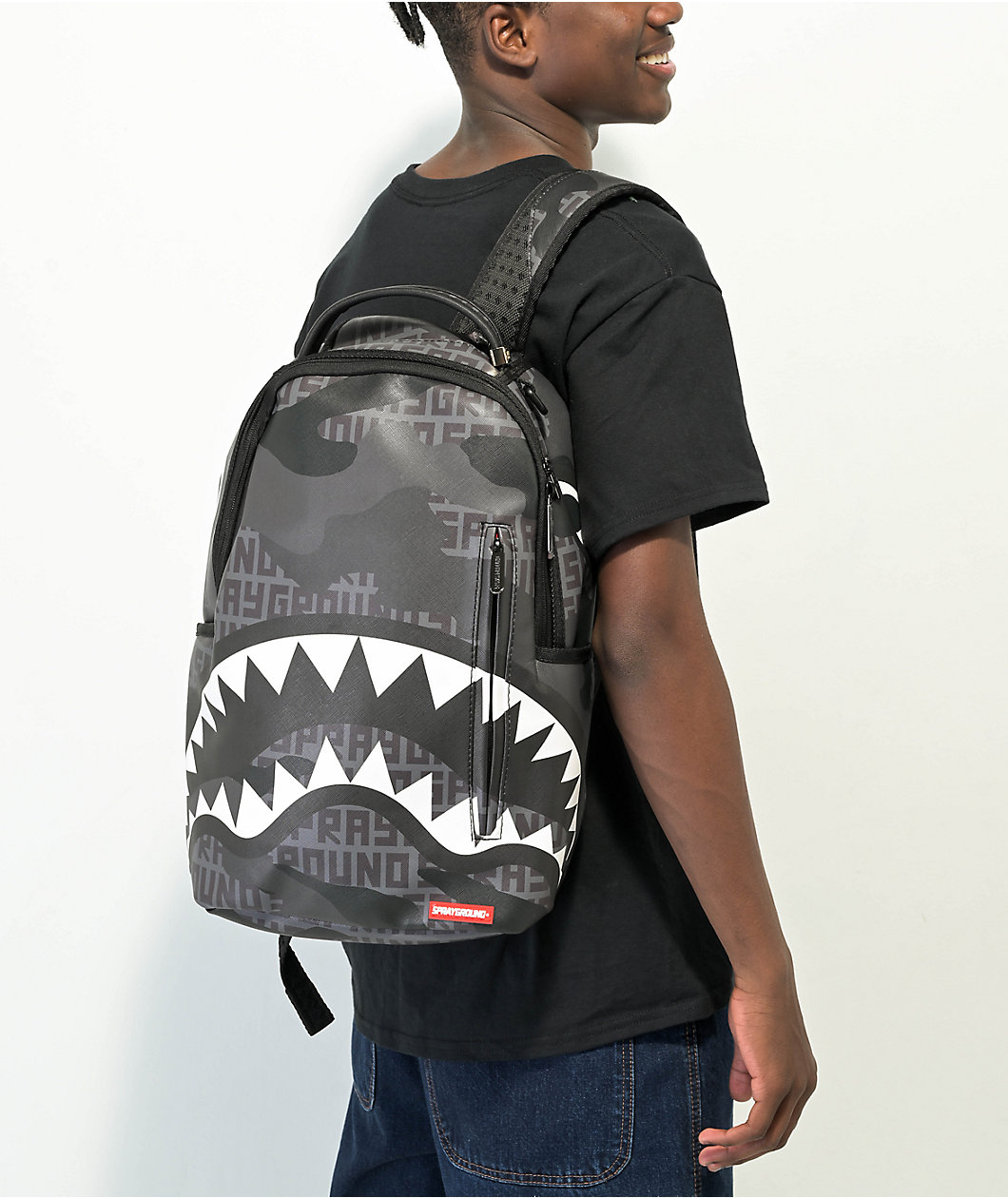 Sprayground Camoinfinity DLX Black Backpack