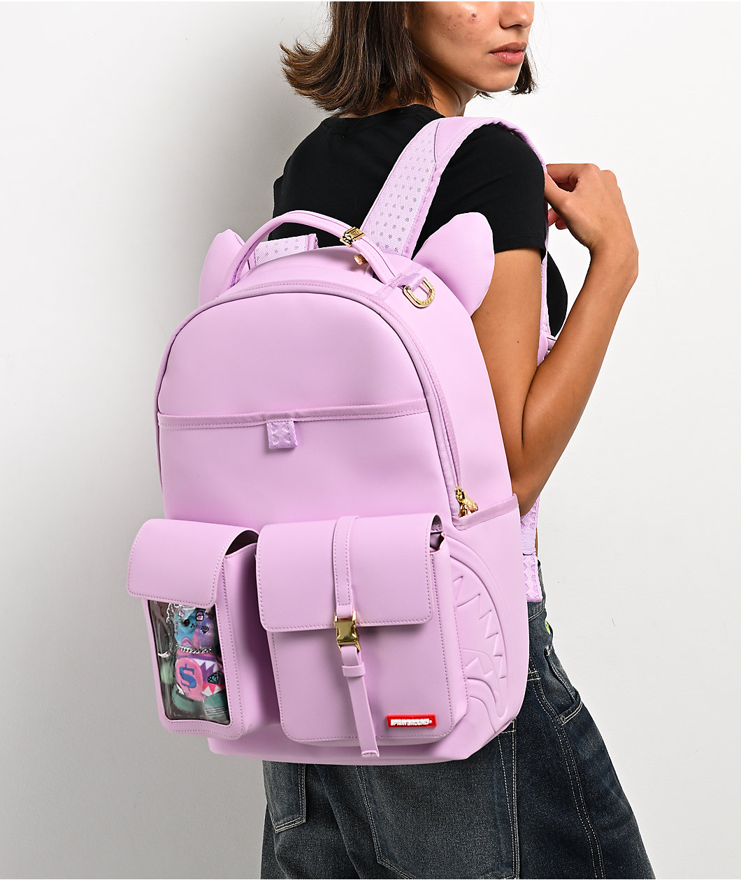 Sprayground Cat Ear Utility Lilac Backpack