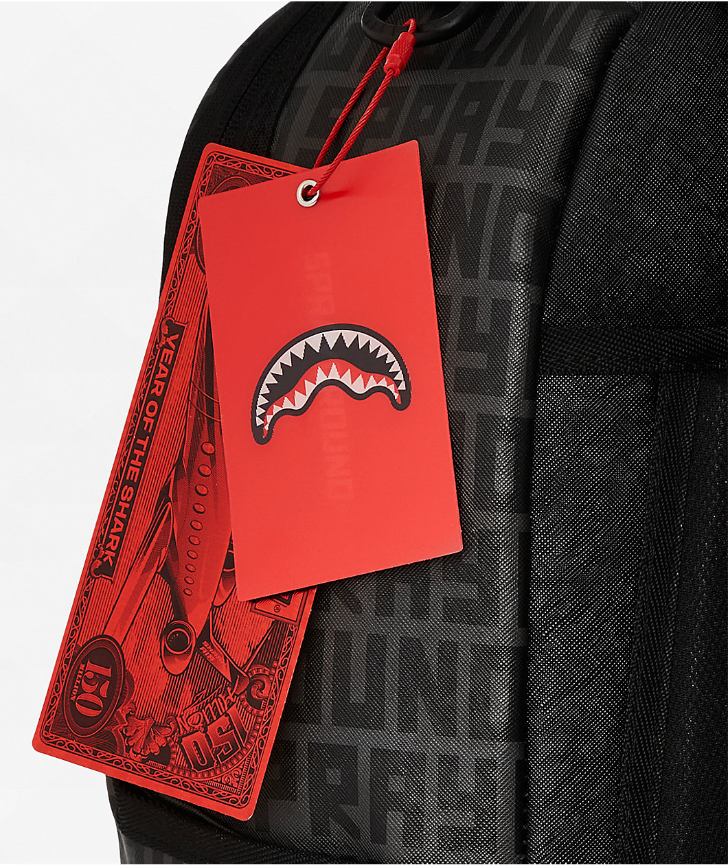 Sprayground Central Split Black Backpack