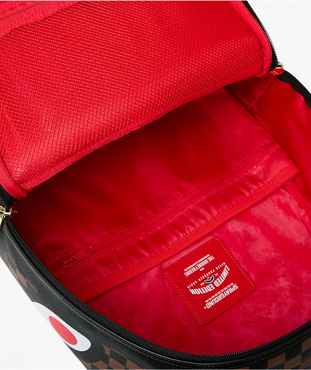 Sprayground Checker Fade Brown Backpack