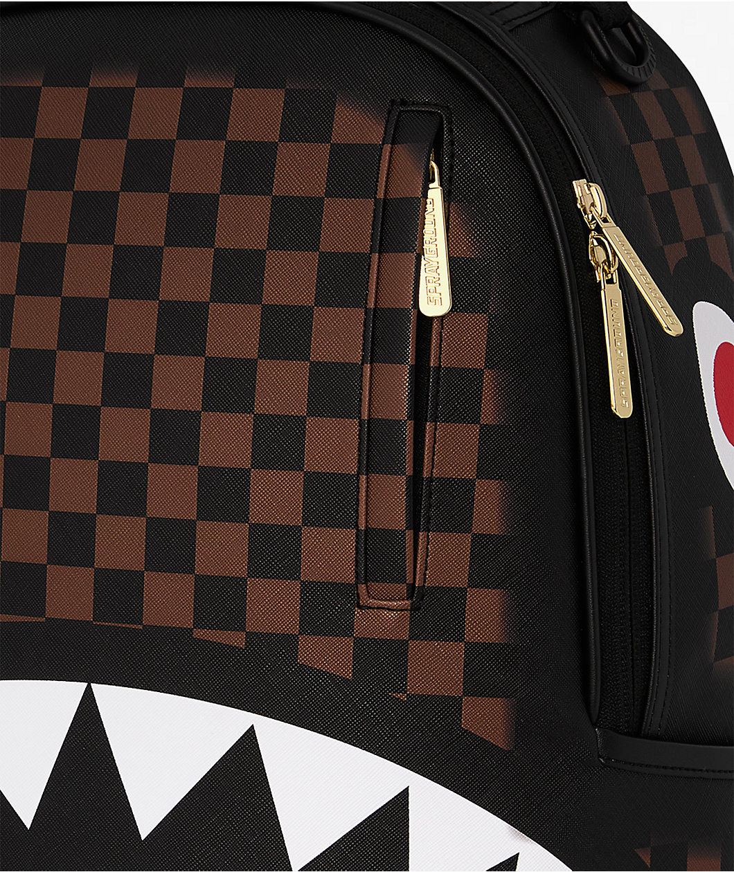 Sprayground Checker Fade Brown Backpack