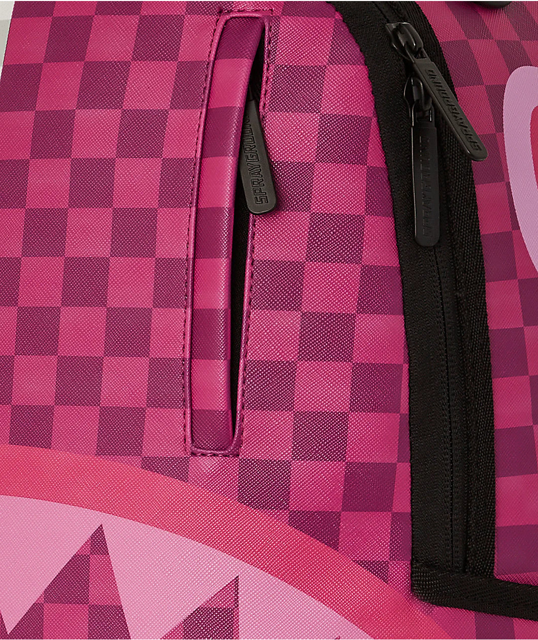 Sprayground Checker Split Pink & Cream Backpack