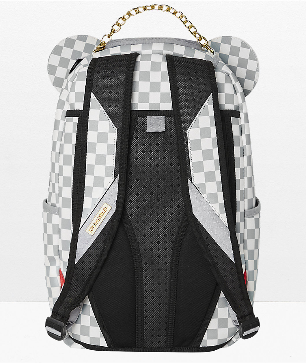 Sprayground Couture Bear White & Grey Backpack