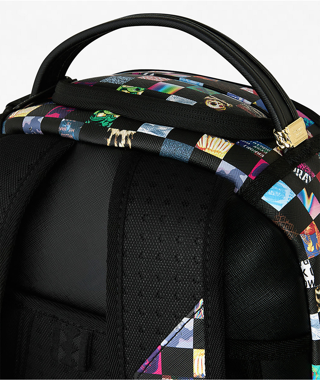 Sprayground Crazy Checkered Black Backpack