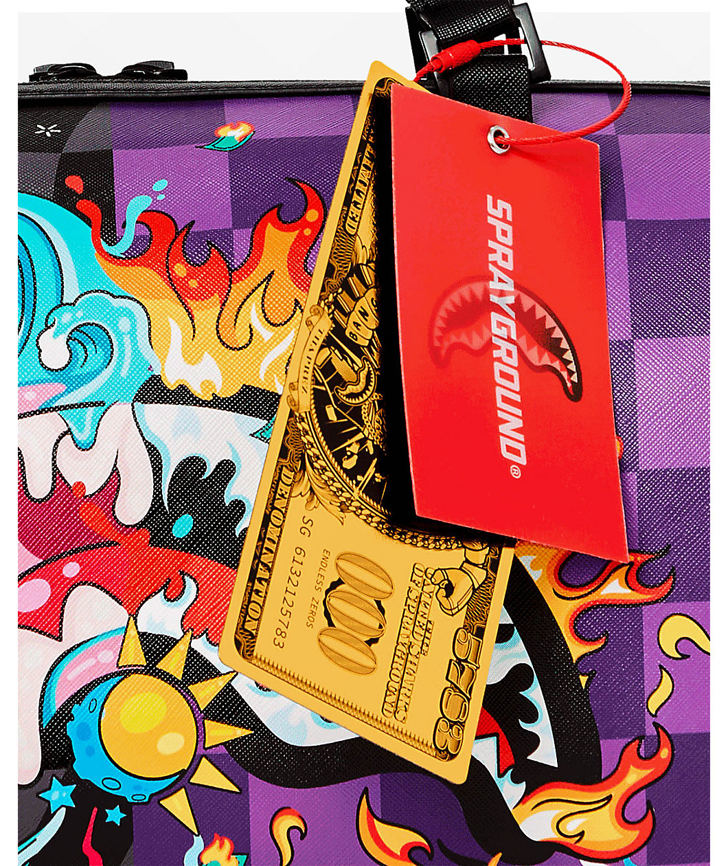 Sprayground Crazy Eyes Mini Duffle Bag