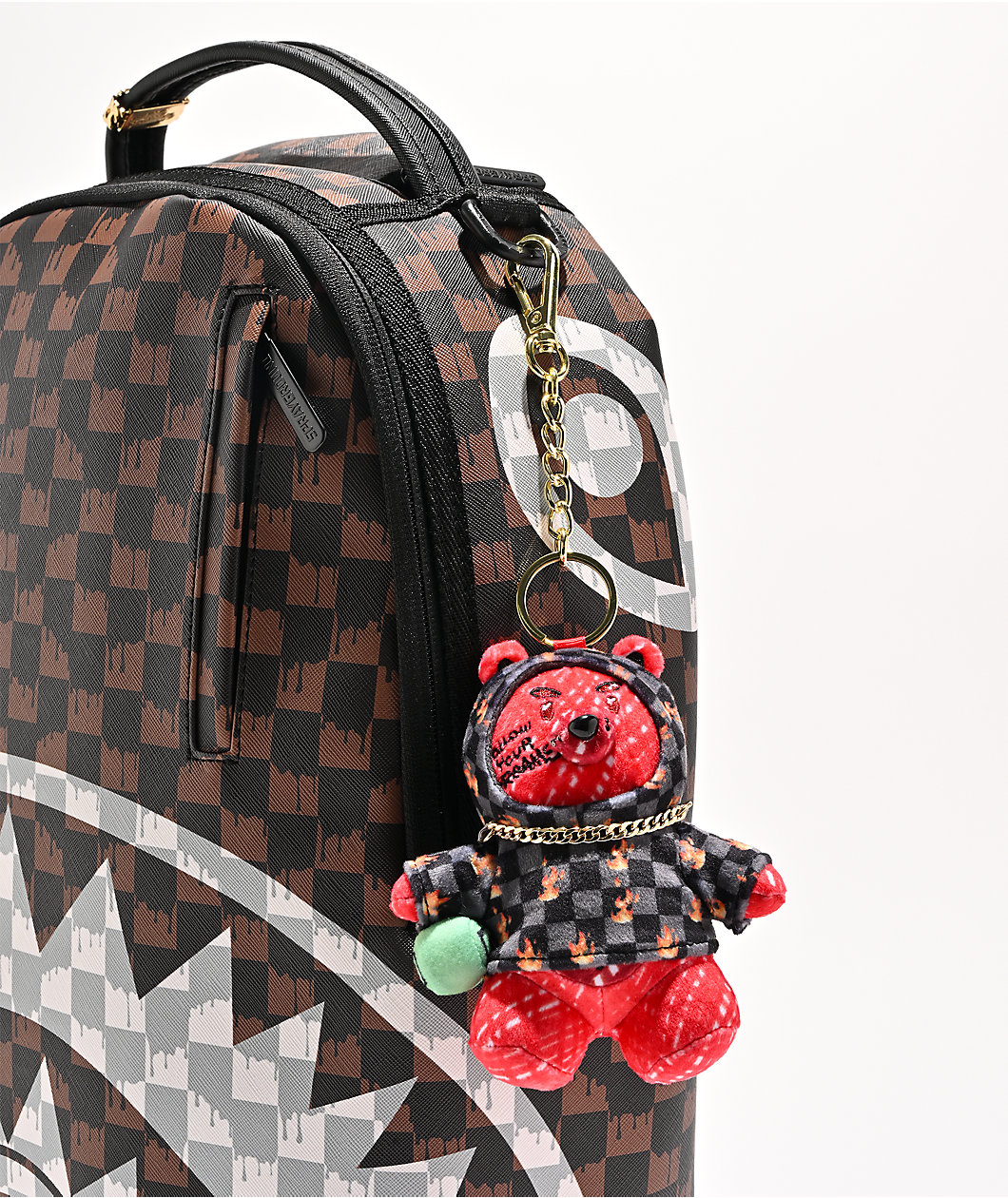 Sprayground Diablo Scribble Bear Bag Charm