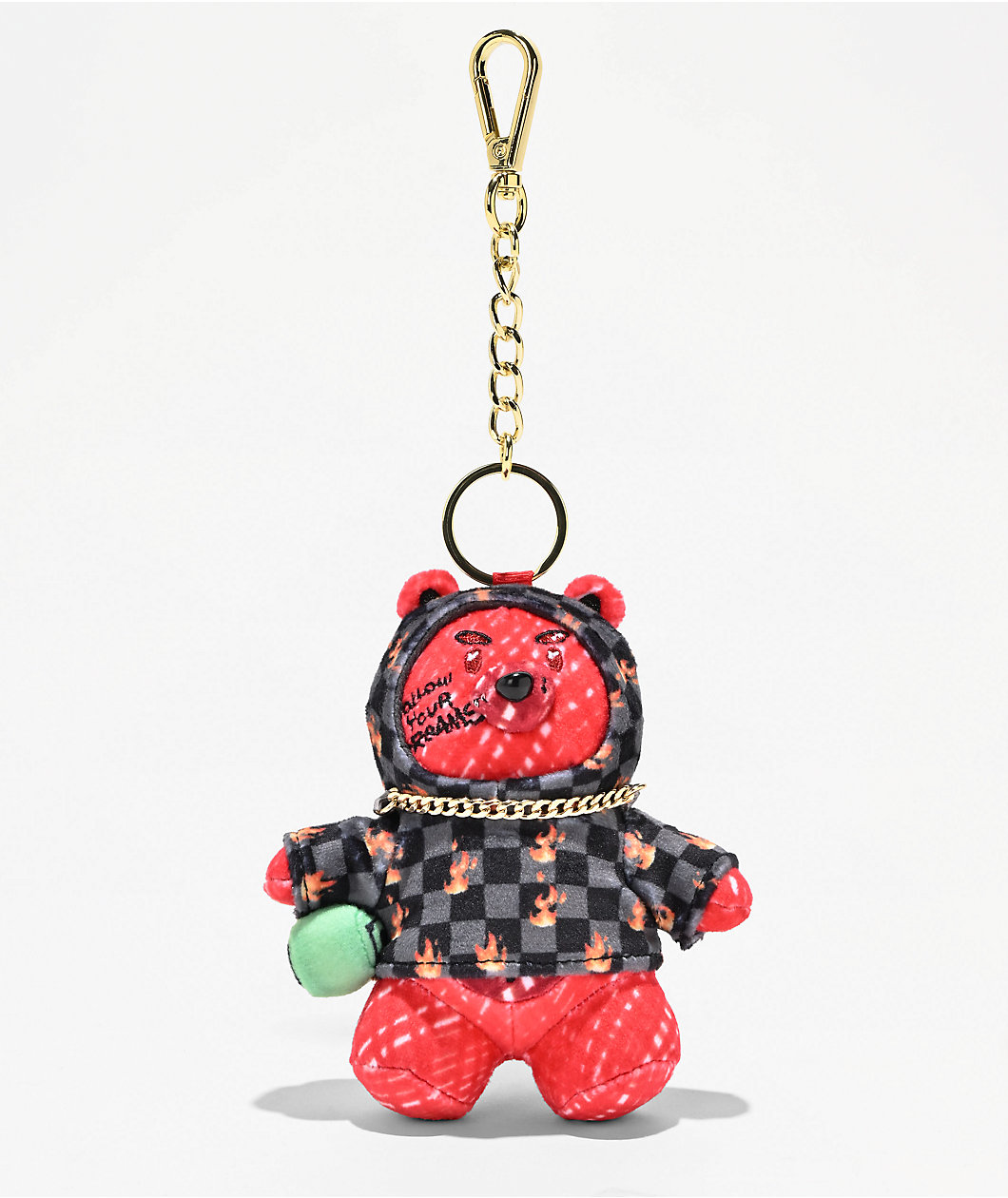 Sprayground Diablo Scribble Bear Bag Charm