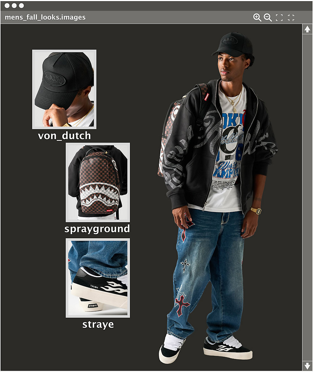 Sprayground Drip Shark Brown Backpack