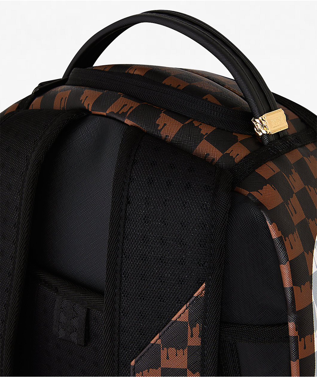Sprayground Drip Shark Brown Backpack