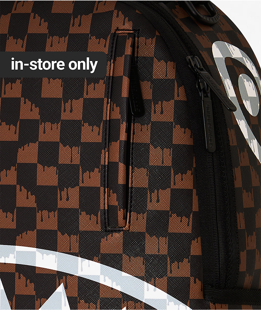 Sprayground Drip Shark Brown Backpack