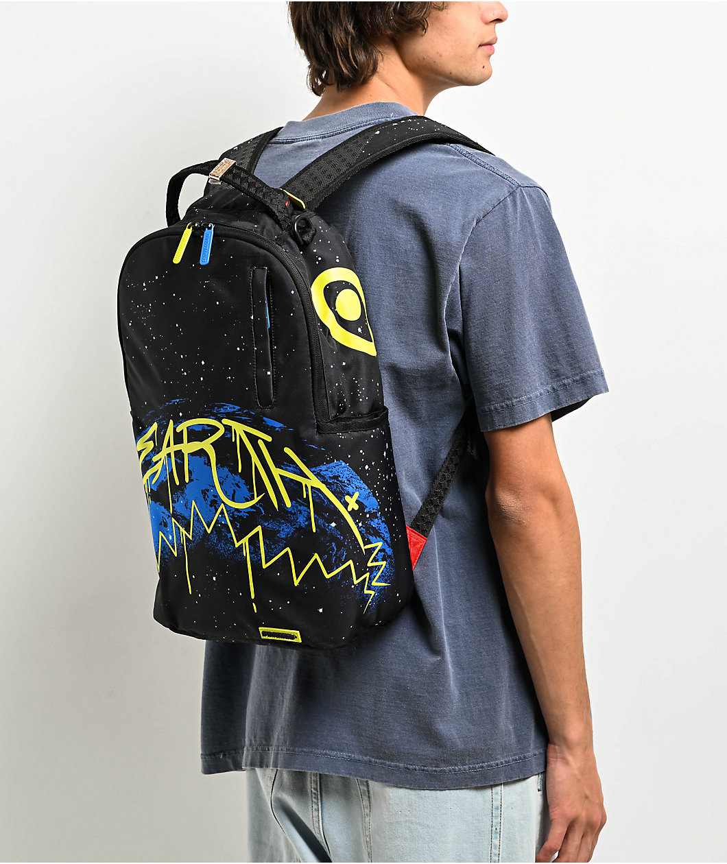 Sprayground Earth Day Black Backpack