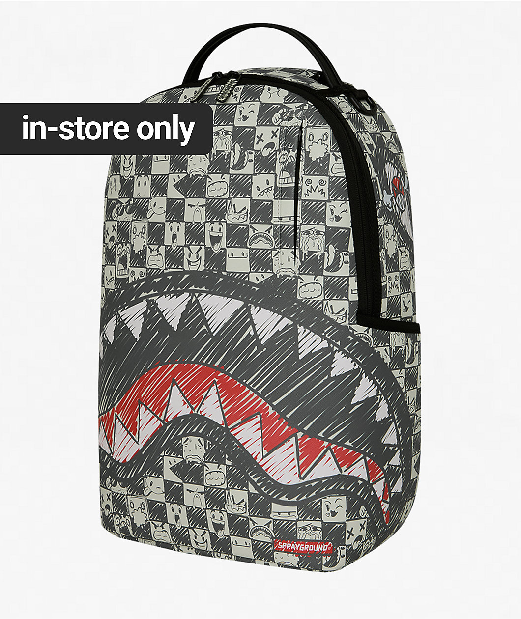 Sprayground Emote Checkered Green Backpack