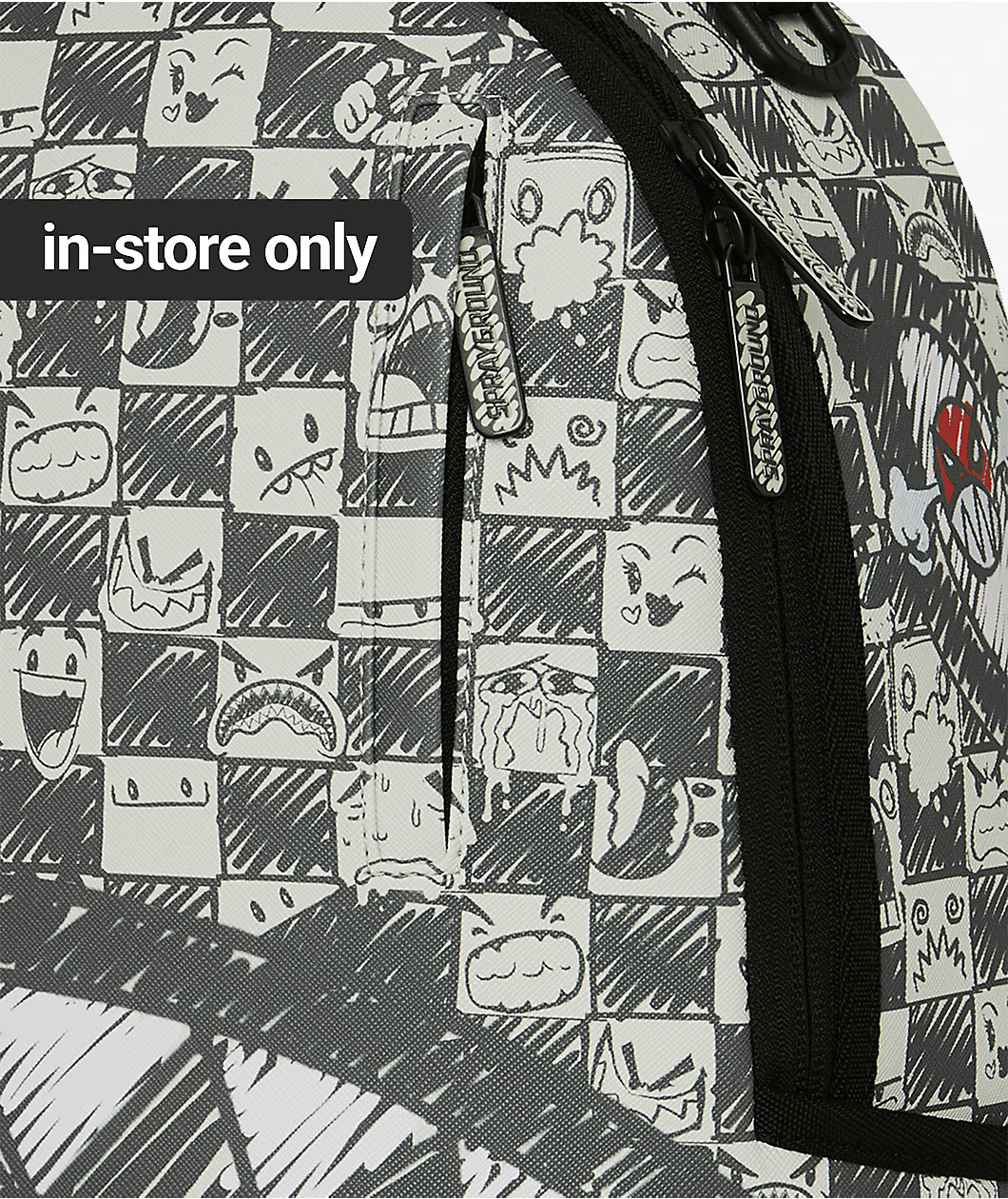 Sprayground Emote Checkered Green Backpack
