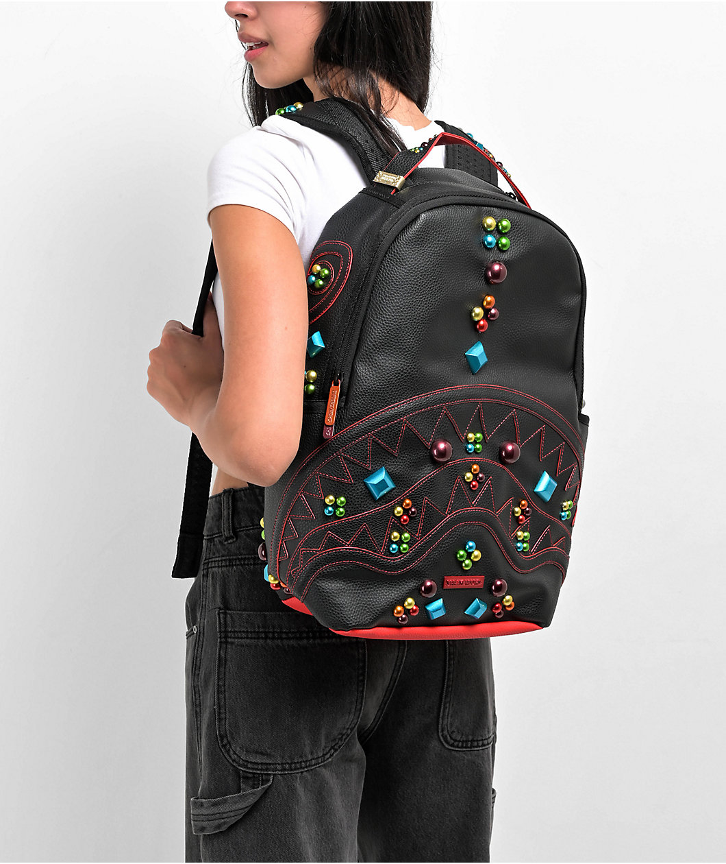 Sprayground Gem Stone Outlaw DLXV Black Backpack