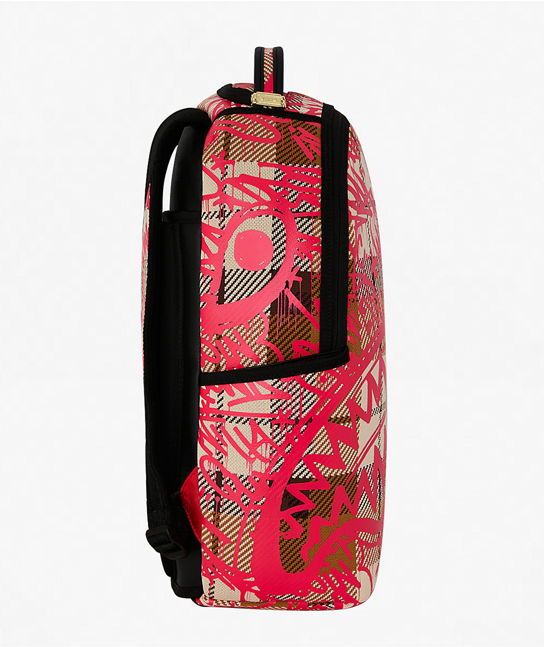 Sprayground Graffed Up Plaid Backpack