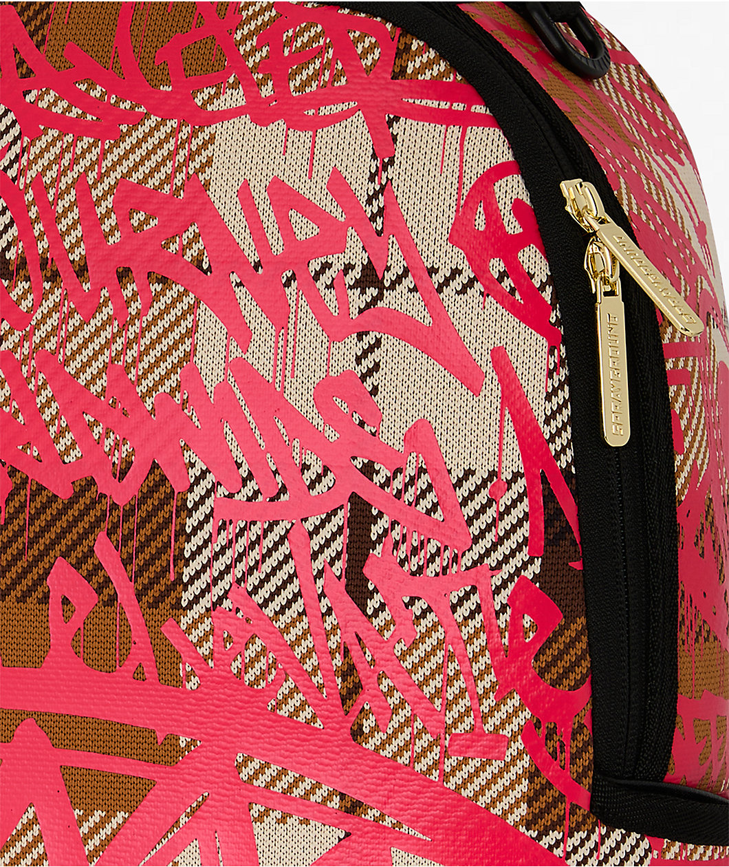 Sprayground Graffed Up Plaid Backpack