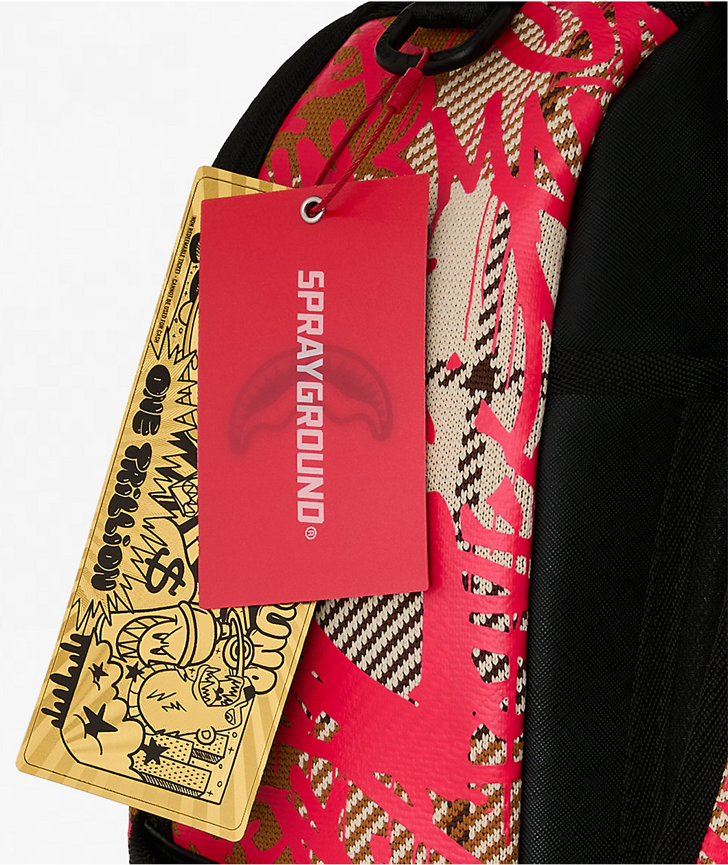 Sprayground Graffed Up Plaid Backpack