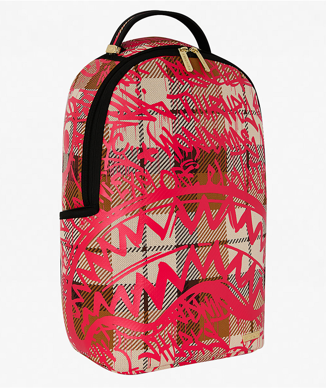 Sprayground Graffed Up Plaid Backpack