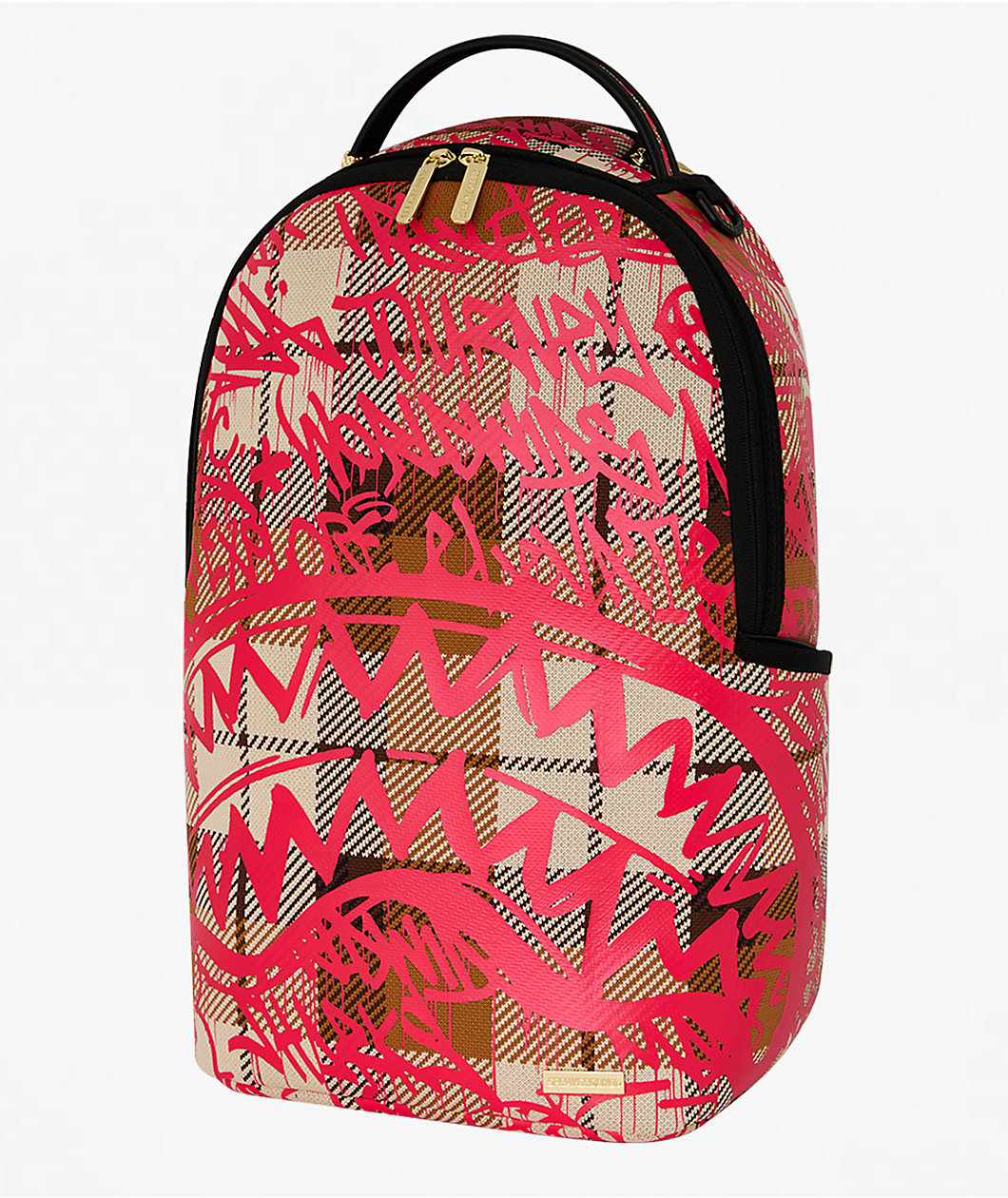 Sprayground Graffed Up Plaid Backpack