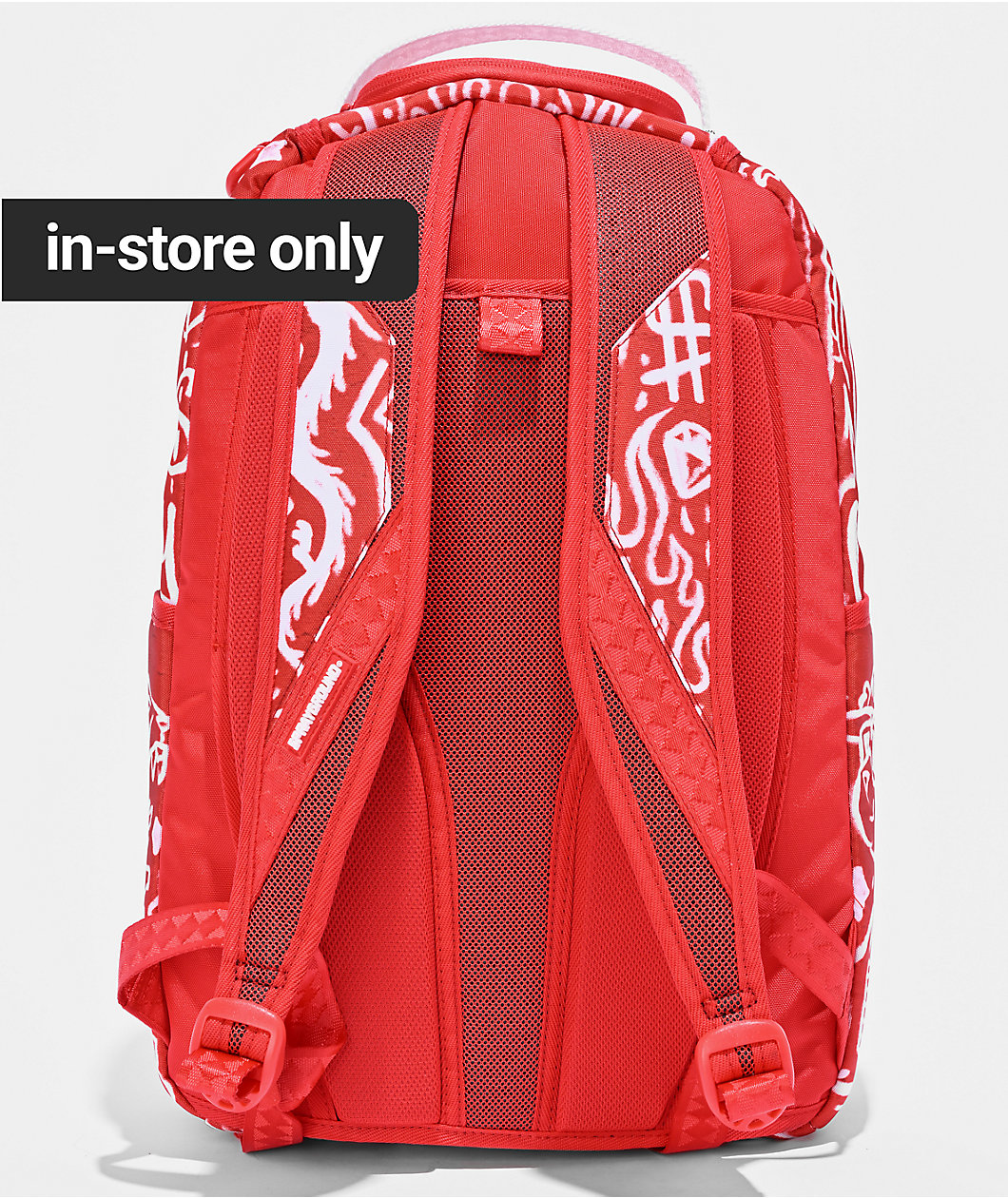 Sprayground Graffiti Wall Red Backpack
