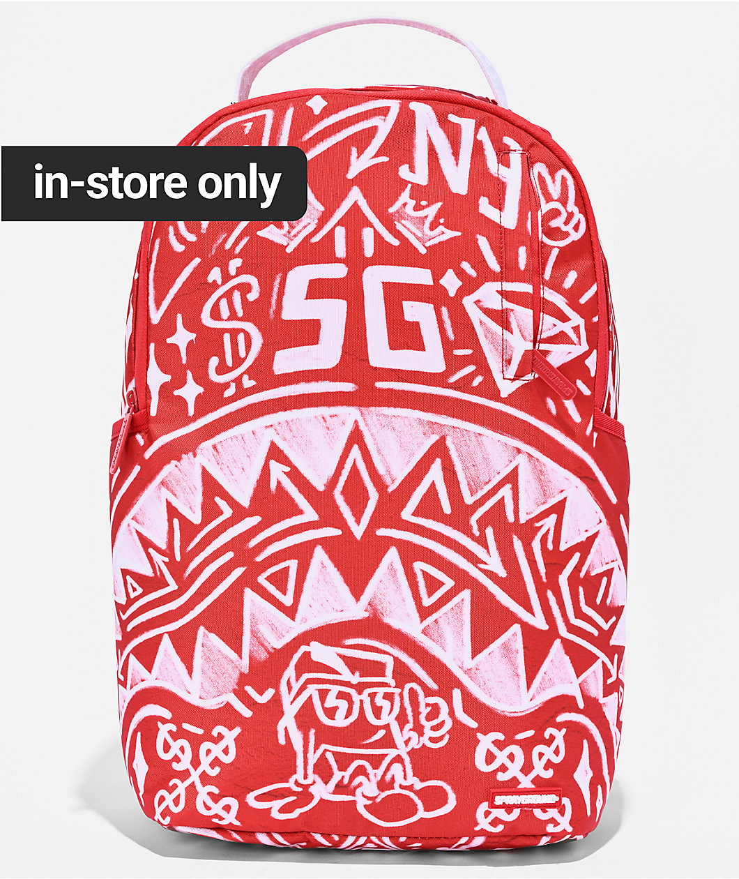 Sprayground Graffiti Wall Red Backpack