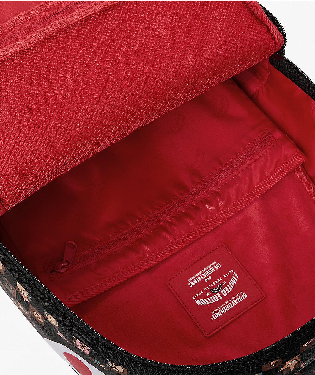 Sprayground King Characters Remix Checker Backpack