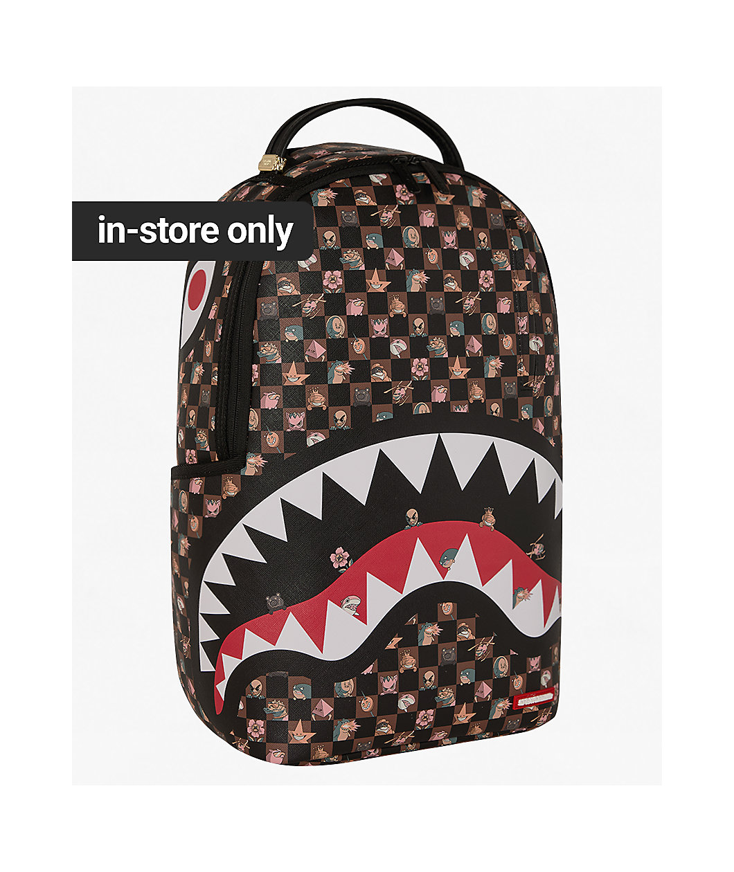 Sprayground King Characters Remix Checker Backpack