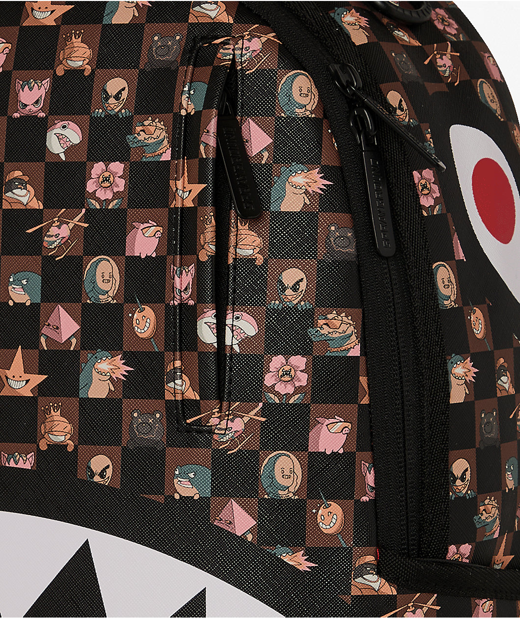 Sprayground King Characters Remix Checker Backpack
