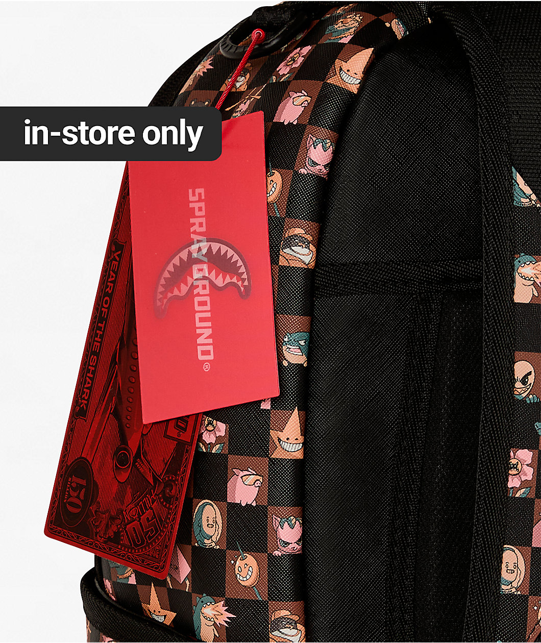 Sprayground King Characters Remix Checker Backpack