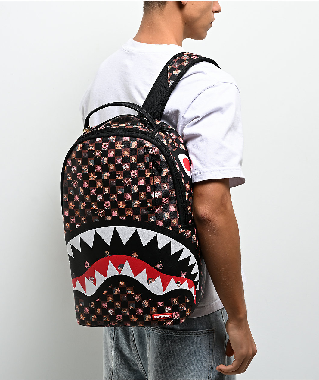 Sprayground King Characters Remix Checker Backpack