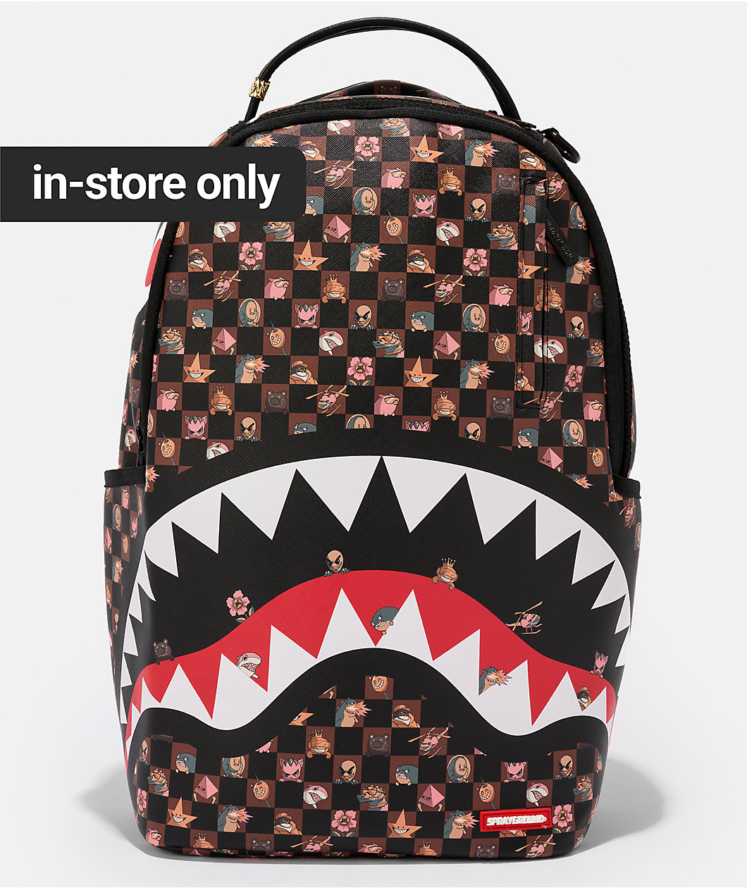 Sprayground King Characters Remix Checker Backpack